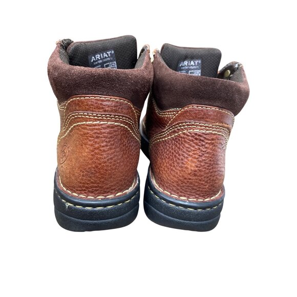 Ariat Womens Brown Leather Terrain Lace-Up Ankle Boots Size 8B SKU 9365 - Picture 14 of 16